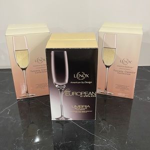 Lenox, set of 12, champagne flutes